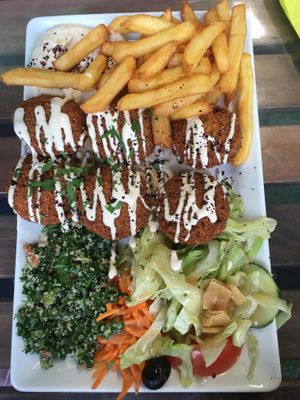 Falafel plate  at Habibi in Strasbourg