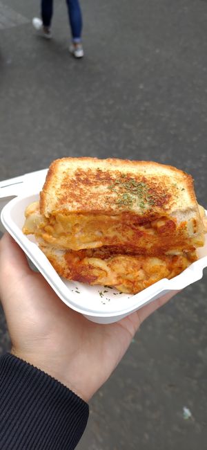 Mac and Cheese Toastie at FacePlant Foods in Edinburgh