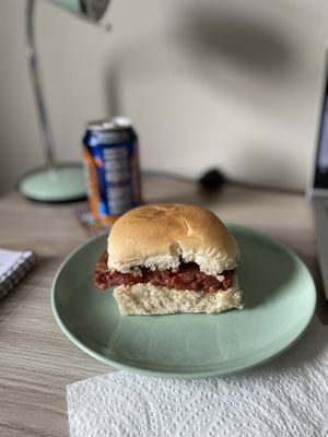 Square sausage at FacePlant Foods in Edinburgh