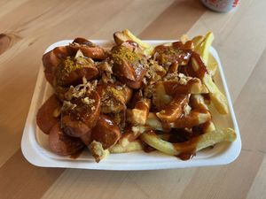 Curry Bratwurst   at FacePlant Foods in Edinburgh