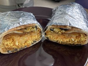 All day breakfast burrito special  at FacePlant Foods in Edinburgh