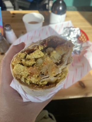 Breakfast burrito   at FacePlant Foods in Edinburgh