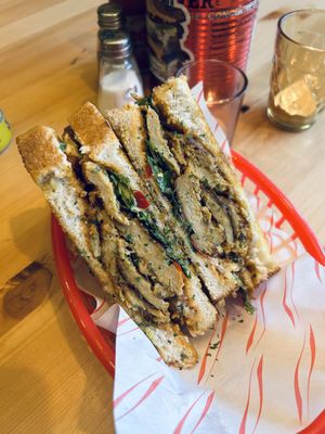 Butter ‘chicken’ toastie  at FacePlant Foods in Edinburgh