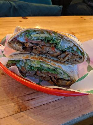 Crunchwrap Supreme with chicken at FacePlant Foods in Edinburgh