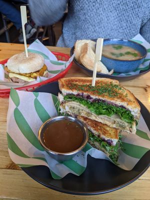 Santa's sandwich at FacePlant Foods in Edinburgh