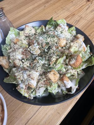 They’re not mailing it in. There’s just an extra level of love in this Chik’n Caesar  at FacePlant Foods in Edinburgh