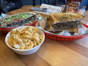 Crunch wrap, Mac n cheese, haggis melt  at FacePlant Foods in Edinburgh