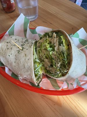 Chicken Caesar wrap  at FacePlant Foods in Edinburgh