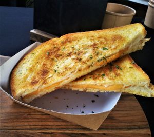 Grilled Vegan Cheese 

FacePlant Food's own cheese in a perfectly crisped sandwich. at FacePlant Foods in Edinburgh