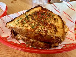 Kimcheeze grilled sandwich   at FacePlant Foods in Edinburgh