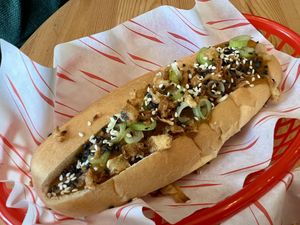 Katsu hotdawg   at FacePlant Foods in Edinburgh