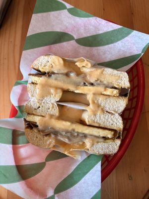 Bacon egg cheese bagel  at FacePlant Foods in Edinburgh