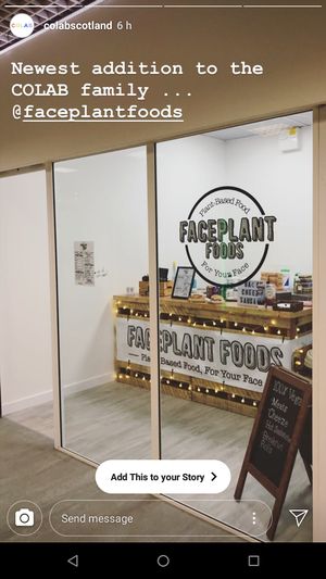 Shop front of FacePlant Foods at FacePlant Foods in Edinburgh