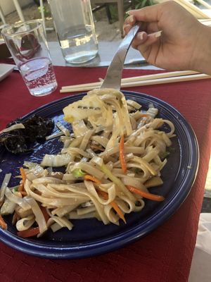 The vegan main course  at La Baie d'Halong in Roscoff