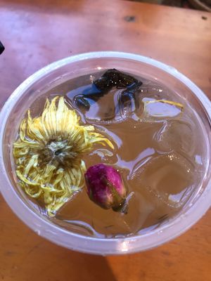 Yummy puer tea! at Rice Slurp in Lijiang