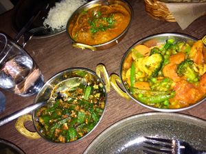 3 vegan dishes  at Kesar in Horsens