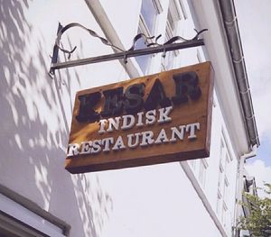 The sign at Kesar in Horsens