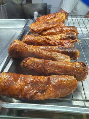Fried Ngoh Hiang ~ at Fu Yuan Vegetarian Stall - ABC Brickworks Market in Central Singapore