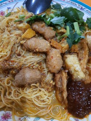 Mee Siam ~ 18/3/21 at Fu Yuan Vegetarian Stall - ABC Brickworks Market in Central Singapore