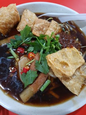 Lor mee ~ at Fu Yuan Vegetarian Stall - ABC Brickworks Market in Central Singapore
