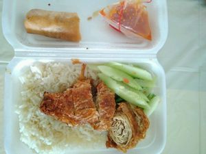 Vegetarian Chicken Rice at Fu Yuan Vegetarian Stall - ABC Brickworks Market in Central Singapore