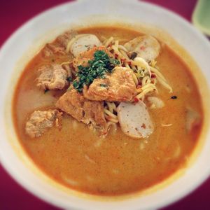 Laksa at Fu Yuan Vegetarian Stall - ABC Brickworks Market in Central Singapore