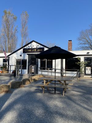 Outdoor seating  at Corner Store in Orleans