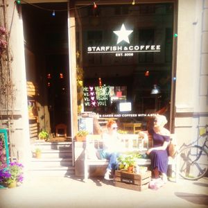 street terras at Starfish Deli in Antwerpen