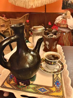 Ethiopian coffee at Nanyea Restaurant Coffee House & Bar in Dayton