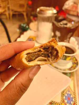 Lentil Sambusa with spiced lentil filling  at Nanyea Restaurant Coffee House & Bar in Dayton