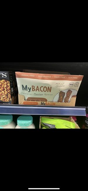 Mycelium  bacon   at Gibson's Fresh Grocer in Ruston