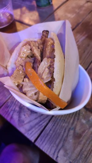 Arepa choriveg at Anchoita del Pana in Malaga