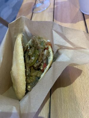 “Sausage” gf and vegan  at Anchoita del Pana in Malaga