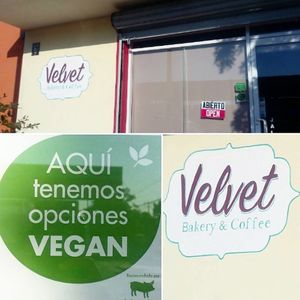 Vegan friendly Coffee Shop and Bakery highly recommended by The Humane league. at Velvet Bakery & Coffee in La Paz