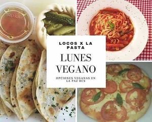 At Locos X La Pasta everyday is vegan. They have a variety of vegan dishes on their menu: homemade pasta, salads, baked empanadas, quesadillas with vegan cheese & vegan pizza! at Locos X La Pasta  in La Paz