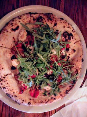 Jackfruit vegan pizza at The Franciscan Well Brewery in Cork