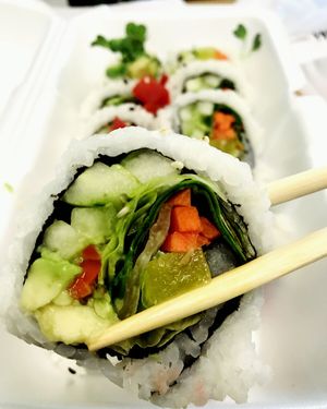 Vegetable Sushi at Red Wasabi in Loma Linda