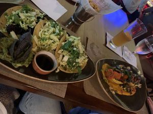 Delicata squash and Soyrizo tacos   at Avalon Grille in Santa Catalina Island