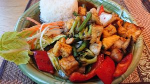 Tofu Pad Med Mamuang at Bangkok in Oberhausen