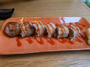 Fried sushi at YUZU in Istanbul