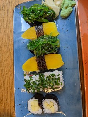 Assorted sushi at YUZU in Istanbul