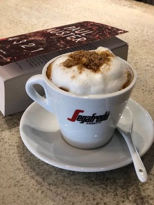 Soy cappuccino  at YUZU in Istanbul