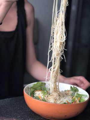 Rice Vermicelli Salad at YUZU in Istanbul