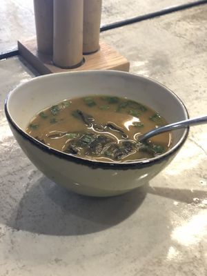 Miso soup at YUZU in Istanbul