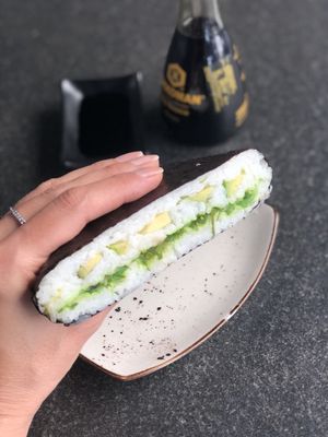 Goma Wakame-Avocado Tokio Sandwich at YUZU in Istanbul