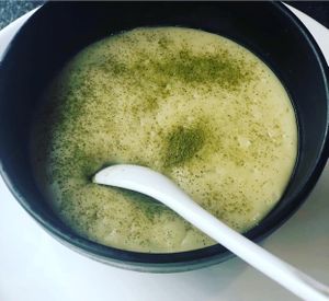 Matcha pudding at YUZU in Istanbul