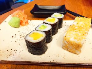 Vegan sushi at YUZU in Istanbul