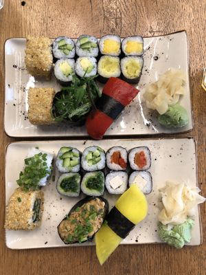 Sushi menu 1 and 2 at YUZU in Istanbul