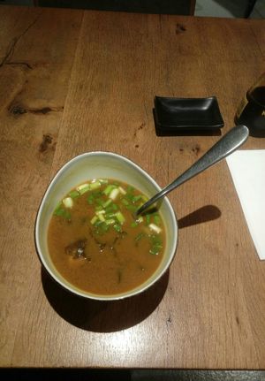 Miso soup at YUZU in Istanbul