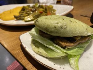 Basil bun at YUZU in Istanbul